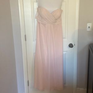 Blush bridesmaid dress